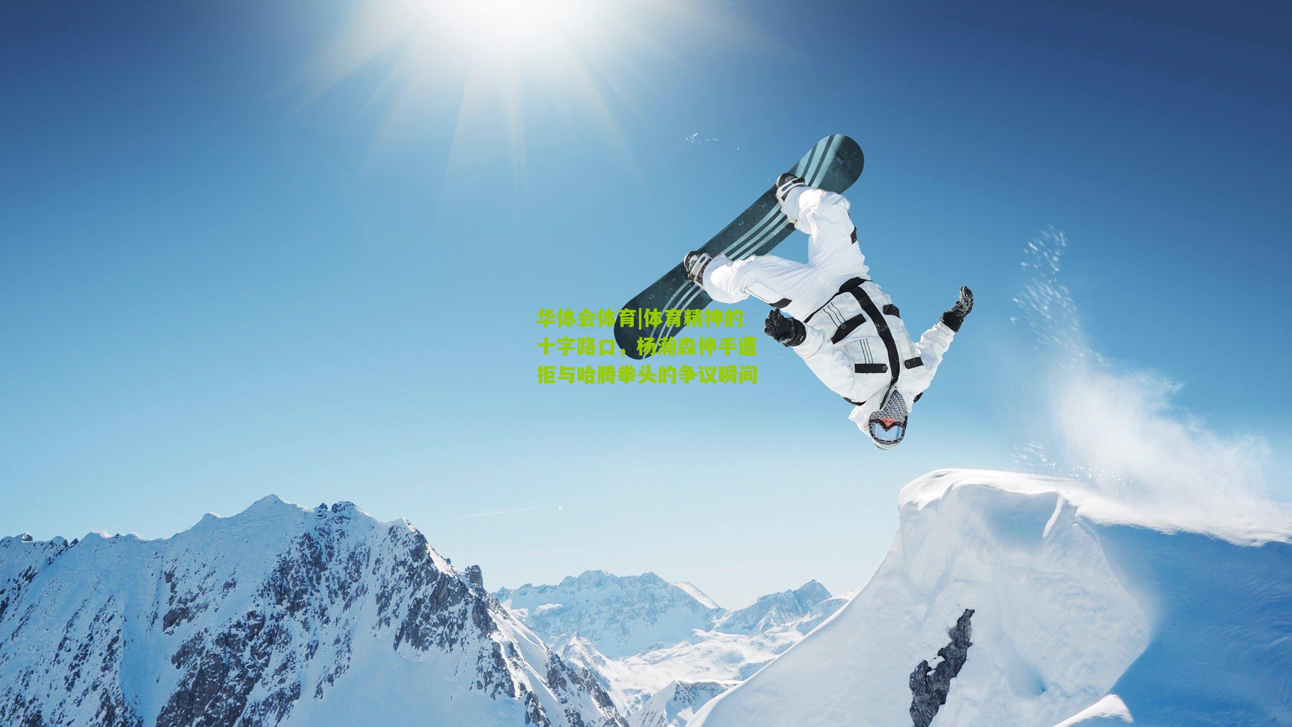 华体会体育|体育精神的十字路口，杨瀚森伸手遭拒与哈腾拳头的争议瞬间